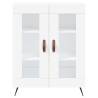 Stylish Highboard White 69.5x34x180 cm – Hipomarket