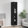 Highboard Black 34.5x34x180 cm Engineered Wood Colour black Quantity in Package 1 Model 1 glass door 