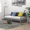 Pull-out Day Bed Grey Solid Pinewood - Versatile & Stylish