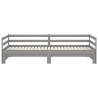 Pull-out Day Bed Grey Solid Pinewood - Versatile & Stylish