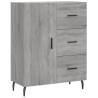 Stylish Highboard Grey Sonoma - 69.5x34x180 cm | HipoMarket