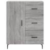 Stylish Highboard Grey Sonoma - 69.5x34x180 cm | HipoMarket