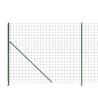 Wire Mesh Fence with Flange Green 2.2x10 m - Durable & Secure