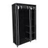 Folding Wardrobe Black 110x45x175 cm Colour black Quantity in Package 1 Amount 