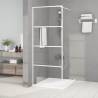 Walk-in Shower Wall White 80x195 cm Clear ESG Glass Colour white Size 80 x 195 cm Model transparent 