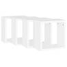 Wall Cube Shelves 4 pcs - Stylish White Storage Solution