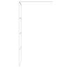 Walk-in Shower Wall White 80x195 cm Clear ESG Glass - Hipo Market