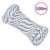 Boat Rope White 3 mm 100 m Polypropylene Colour white and blue Quantity in Package 1 Length 100 m Diameter 3 mm 