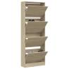 Sonoma Oak Shoe Cabinet - Compact & Stylish Storage Solution