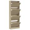 Sonoma Oak Shoe Cabinet - Compact & Stylish Storage Solution