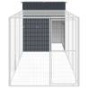 Durable Chicken Cage with Run - Anthracite, Galvanised Steel