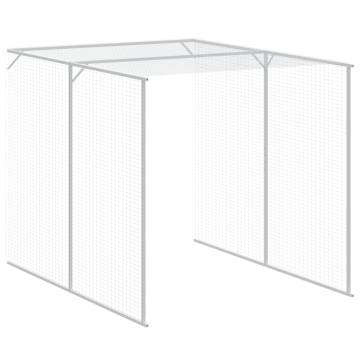 Durable Chicken Cage with Run - Anthracite, Galvanised Steel