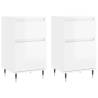 High Gloss White Sideboards - 2 pcs - Modern Storage Solution