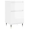 High Gloss White Sideboards - 2 pcs - Modern Storage Solution