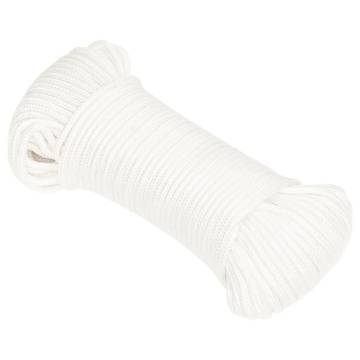 Boat Rope Full White 3mm - 50m Polypropylene | HipoMarket