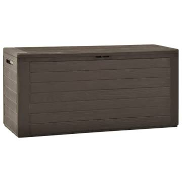 Garden Storage Box Brown 116x44x55 cm - Stylish & Durable