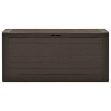 Garden Storage Box Brown 116x44x55 cm - Stylish & Durable