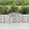 Arched Gabion Baskets 4 pcs 300x30x80/100 cm Galvanised Iron Size 300 x 30 x 80/100 cm Quantity in Package 4 