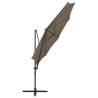 Cantilever Umbrella with LED Lights - Taupe 300 cm