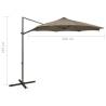 Cantilever Umbrella with LED Lights - Taupe 300 cm