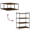 Wall Shelves 4 pcs Smoked Oak - Stylish Storage Solution