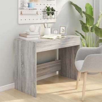 Stylish Grey Sonoma Desk - 101x50 cm | Hipomarket