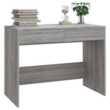 Stylish Grey Sonoma Desk - 101x50 cm | Hipomarket