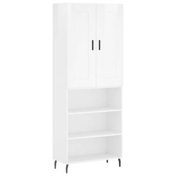 Highboard High Gloss White - Stylish Storage Solution | HipoMarket