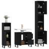 3 Piece Black Bathroom Furniture Set - Stylish & Durable