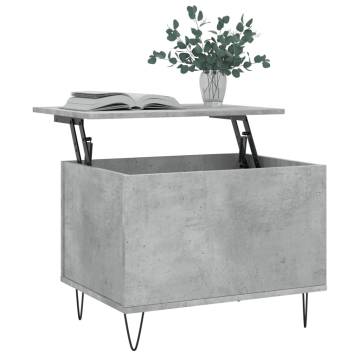 Stylish Concrete Grey Coffee Table | Engineered Wood Design