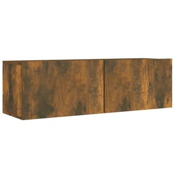 8 Piece Smoked Oak TV Cabinet Set | Stylish & Practical Storage