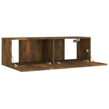 8 Piece Smoked Oak TV Cabinet Set | Stylish & Practical Storage