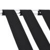 Luggage Rack Black & Silver - Sturdy & Foldable Design