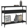 Console Table with Shelf Black 100x29x75cm Engineered Wood Colour black Quantity in Package 1 Length 100 cm 