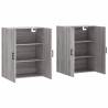 Elegant Grey Sonoma Wall Mounted Cabinets - 2 pcs | HipoMarket