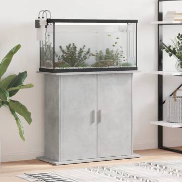 Aquarium Stand Concrete Grey 81x36x73 cm - Durable & Stylish