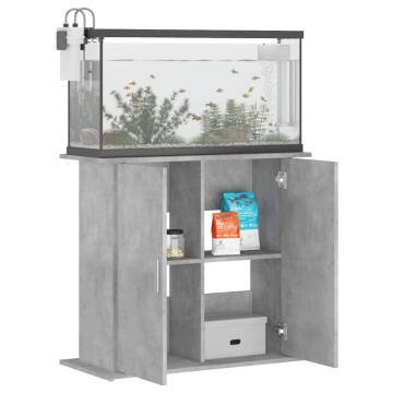 Aquarium Stand Concrete Grey 81x36x73 cm - Durable & Stylish