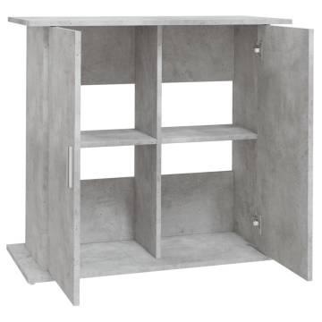 Aquarium Stand Concrete Grey 81x36x73 cm - Durable & Stylish