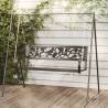 Garden Swing Bench 125 cm Steel and Plastic Black Quantity in Package 1 Model rose Number of 