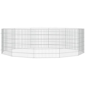 12-Panel Rabbit Cage 54x60 cm | Durable Galvanised Iron