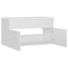 Stylish Sink Cabinet with Built-in Basin - White Engineered Wood