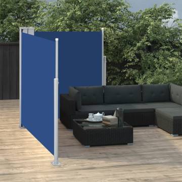 Retractable Side Awning Blue 160x600 cm for Privacy & Style