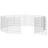 12-Panel Rabbit Cage 54x60 cm | Durable Galvanised Iron