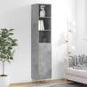 Highboard Concrete Grey 34.5x34x180 cm Engineered Wood Colour concrete grey Quantity in Package 1 Model 1 door 