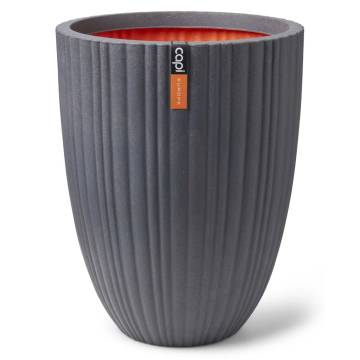 Capi Urban Tube Low Vase 55x73 cm - Dark Grey Elegance