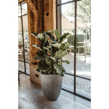 Capi Urban Tube Low Vase 55x73 cm - Dark Grey Elegance