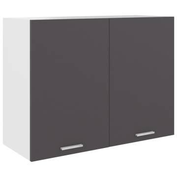 Hanging Cabinet Grey 80x31x60 cm - Optimal Kitchen Storage