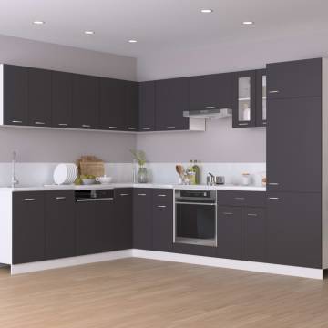 Hanging Cabinet Grey 80x31x60 cm - Optimal Kitchen Storage