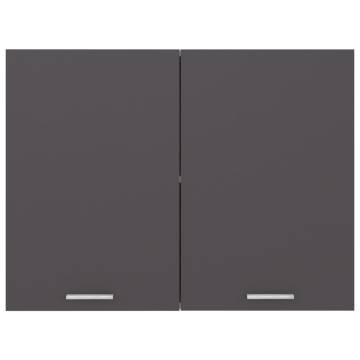 Hanging Cabinet Grey 80x31x60 cm - Optimal Kitchen Storage