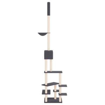 Floor to Ceiling Cat Tree Dark Grey | 268.5-294.5 cm